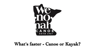 Whats faster  Canoe or Kayak [upl. by Dougald]