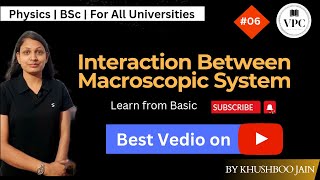 Interactions of Macroscopic SystemsBSc2nd yearThermodynamics and Statistical PhysicsLect06 [upl. by Chatav93]