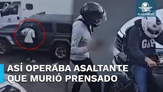 Así operaba motorratón que terminó prensado contra camión por su víctima [upl. by Panther43]