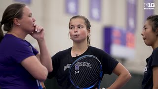 Micd Up with Kiley Rabjohns  Northwestern Womens Tennis [upl. by Sargent]