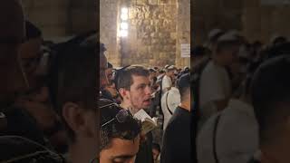 Slichot at the Western Wall  אליך ה נשאתי עיניי prayforisrael nevergiveup jewishevents kotel [upl. by Harsho]