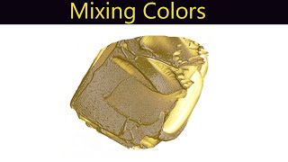 How To Make Sepia Yellow Color Paint  Mixing Colors [upl. by Anayrb]