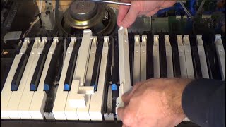 How to Remove and Clean Piano Keys in a Yamaha Clavinova [upl. by Tati786]