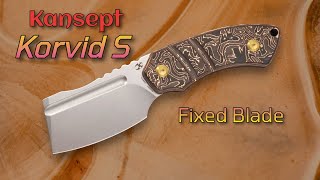 NEW Kansept Korvid S Fixed Blade Design by Koch Tools [upl. by Ybot631]