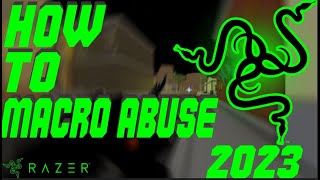 How To Macro Abuse In Dahood Razer Synapse 2023 tutorial [upl. by Rumilly]