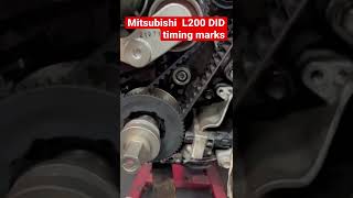 Mitsubishi L200 Engine 4D56 timing marks [upl. by Alphonsa914]