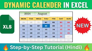 How to Create a Dynamic Calendar in Excel  No VBA exceltutorial excel [upl. by Avlasor159]