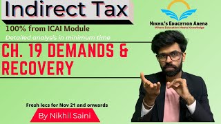 Lecture 37 Demands amp Recovery  IndirectTax  CA FINAL  CA IPCC  GST Series  NIKHIL SAINI [upl. by Ainoz]