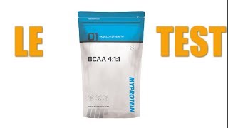 Test complement alimentaire  BCAA 411 de Myprotein [upl. by Ahsekram575]