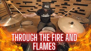 THROUGH THE FIRE AND FLAMES  Dragonforce  DRUM COVER [upl. by Agemo]