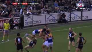 AFL Mark of the Year  Matt Rosa Round 6 2014 [upl. by Ihsir964]