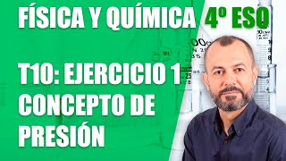 Fuerzas en fluidos  Ejercicio 1  Tema 10  Física y Química 4 ESO [upl. by Nivled692]