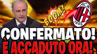 URGENTE È ACCADUTO ORA  MILAN CALCIO NOTIZIE [upl. by Ivett]