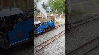 Echills Wood Railway Kingsbury Water Park UK railway trainspotting steamengine train steam [upl. by Atnoved798]