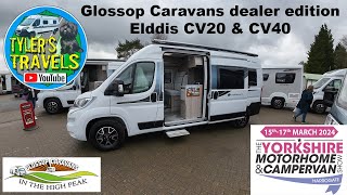 Glossop Caravans Chatsworth CV 20 and CV 40 at The Yorkshire Motorhome Show in Harrogate March 2024 [upl. by Desai]