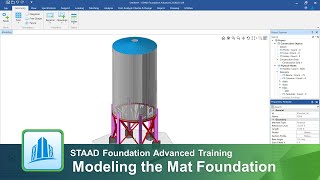 Modeling Mat Foundations in STAAD Foundation Advanced [upl. by Nujra]