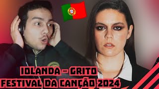 Reaction iolanda – Grito  1ª Semifinal  Festival da Canção 2024 Portugal [upl. by Jeminah]