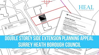 Double storey side extension Planning Appeal Surrey Heath Borough [upl. by Gean362]