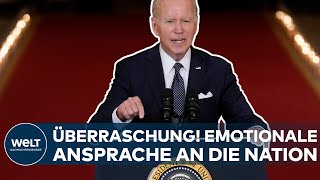 JOE BIDEN quotGenugquot Aufgewühlter USPräsident überrascht mit emotionaler Ansprache an die Nation [upl. by Ianej]