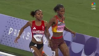 Winfred Mutile Yavi Womens 3000m Steeplechase Olympic Record of 85276 in Olympic Paris 2024 [upl. by Zirkle]