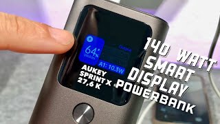 Schnelle Powerbank mit Display  AUKEY Sprint x 276K 140W TEST REVIEW [upl. by Weiler]