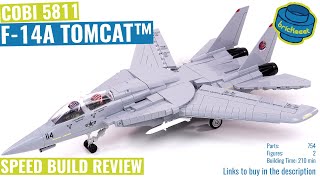 COBI 5811 – F14A Tomcat™ – Speed Build Review [upl. by Eirojam]