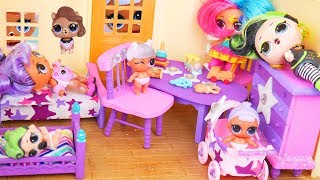 LOL Surprise Furniture Packs FULL Unboxing  Exclusive Dolls  Series 2 [upl. by Henni]