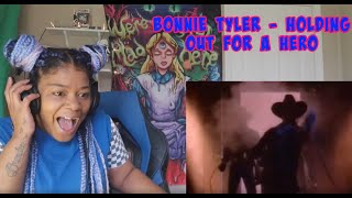 Bonnie Tyler  Holding Out For A Hero Video REACTION [upl. by Etnuahs509]