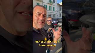 BENELLI TRK 702X prima accensione e confronto sound con la TRK 502x [upl. by Bernt]