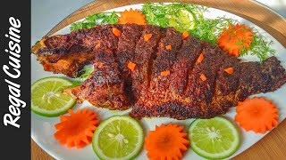 Telapia Fish BBQ Recipe  চুলায় তৈরি তেলাপিয়া মাছের বারবিকিউ  Whole fish BBQ  Fish Fry [upl. by Stricklan]