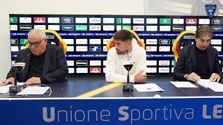 US Lecce Conferenza stampa dellArea Tecnica Il punto sul mercato di Gennaio [upl. by Tsenre30]