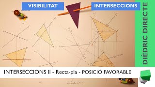 Intersecció RECTAPLA i VISIBILITAT  Posició favorable  INTERSECCIÓ II  Dièdric directe [upl. by Idyh]