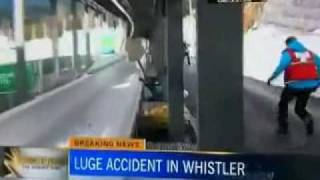 Nodar Kumaritashvili Luge Crash [upl. by Holmen]