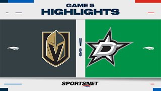 NHL Game 5 Highlights  Golden Knights vs Stars  May 1 2024 [upl. by Dolan]