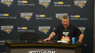 Full Press Conference Following Towson Mens Basketballs Victory Over Northeastern [upl. by Erodisi]