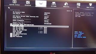 MSI B250 PC MATE MS7A72 U3E1 BIOS factory settings [upl. by Letnohs]