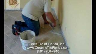 How To Install Travertine In Diagonal Pattern [upl. by Atnwahsal940]