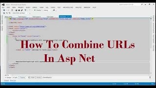 How To Combine URLs In AspNet How To Combine URIs In Asp Net [upl. by Dionis525]