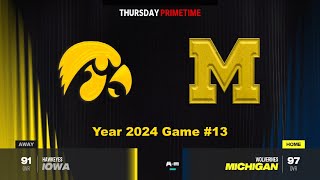 CFB 24 Iowa Vs Michigan Year 2024 [upl. by Giuseppe]