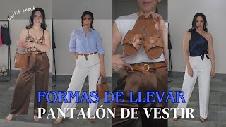 Formas de llevar pantalón de vestir casual [upl. by Ellsworth]