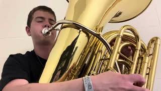 Concertino for Tuba and Band Just Tuba Part Frank Bencriscutto [upl. by Glanville]