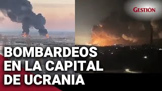 RUSIA ATACA UCRANIA reportan bombardeos y explosiones en Kiev Mariupol y Jarkov [upl. by Eibbed]