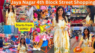 Jayanagar 4th Block  Cheapest Street Shopping Bangalore  Tops ₹30  Roads Travelled amp Food [upl. by Fortunato]