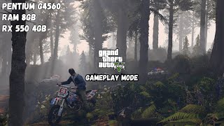 GTA V On Pentium G4560 Ram 8GB RX 550 4GB  Test Game Pentium G4560 Ram 8GB RX 550 2 [upl. by Nivled]