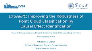 CVPR 24 CausalPC Robust Point Cloud Classification by Causal Effect Identification [upl. by Schaper]