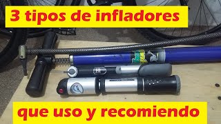 3 tipos de infladores que uso y recomiendo  Ciclismo 31 [upl. by Koorb]