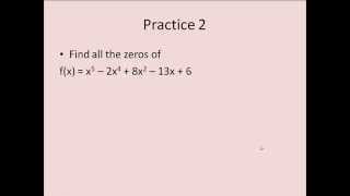 Using the Fundamental Theorem of Algebra [upl. by Tavie]