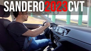 Review Sandero 2023 con caja automática CVT [upl. by Nytsirhc]