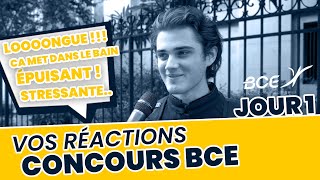 Premier jour du concours BCE 2022  les RÉACTIONS [upl. by Waylon]