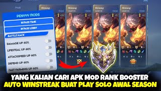 NEW UPDATE APK MOD RANK BOOSTER AUTO WINSTREAK MOBILE LEGENDS PATCH NOTE NOLAN 1111 NO BANNED [upl. by Rollin]